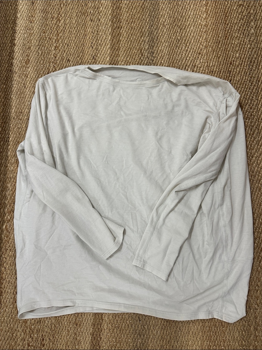 Lululemon Long-Sleeve Crewneck Shirt - cream white